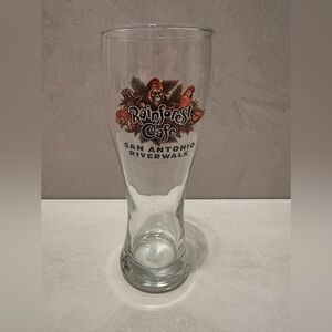 RAINFOREST Cafe San Antonio Glass with Multicolor Design